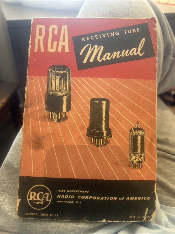 RCA Receiving Tube booklet Manual 1947 Series RC-15
