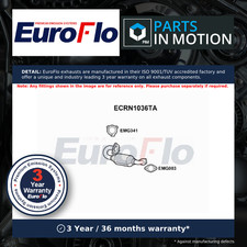 Catalytic Converter Type Approved fits RENAULT LAGUNA Mk2 1.9D 01 to 07 EuroFlo