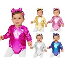 Baby Girls Jumpsuit Bow With Headband Press Buttons Romper Solid Color Newborn