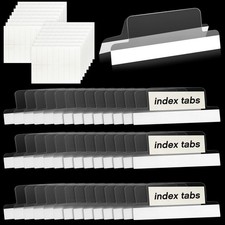 2 Inch Insertable Self-Adhesive Tabs with Printable Inserts with File Folder Lab