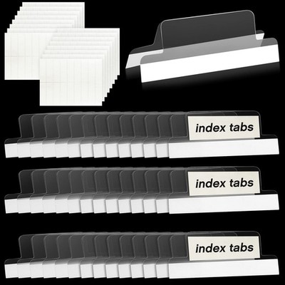2 Inch Insertable Self-Adhesive Tabs with Printable Inserts with File Folder Lab