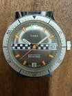 Vintage 1980s Timex Rally Dial Watch 27938-10579 Made in Great Britain Bezel