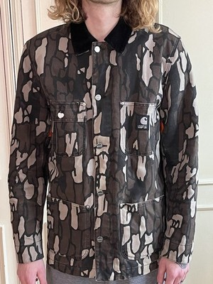 Carhartt WIP 25 Years Anniversary Chore Coat Trebark Camo Jacke L