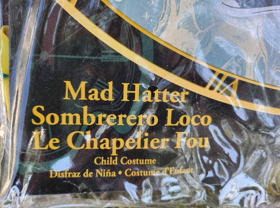 Безумный шляпник Алиса через зеркало детский костюм размер S/P 4-6 новый нераспакованный - Изображение 3 из 4