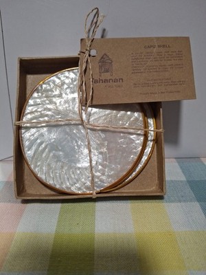 New Capiz Shell Tahanan By Kultura Made In Philippines  4 Parts  4'' Unique
