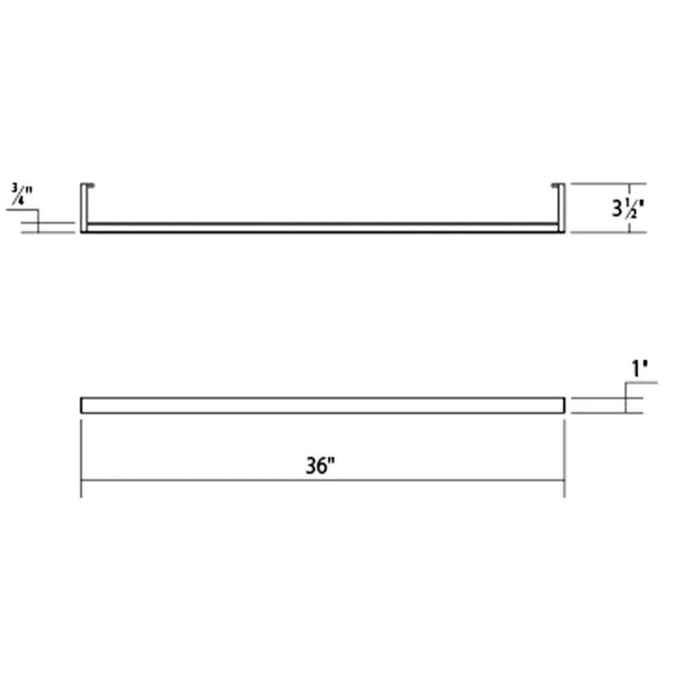 Sonneman 2810-3 Thin-Line Single Side 36"W Baño LED Integrado - Foto 2 de 4