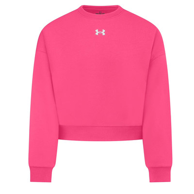 Girl's Under Armour Rival Fleece Pullover Sweatshirt Pink Size Medium MSRP $35