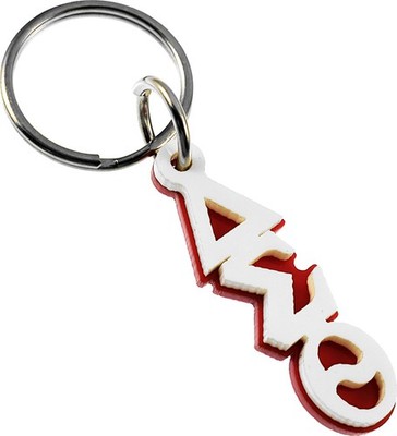 Delta Sigma Theta Mini Letter Acrylic Key Chain [Red - 2'']