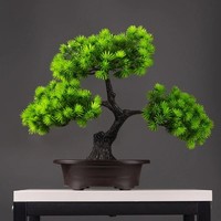 27cm Artificial Pine Bonsai Tree Fake Plant Home Office Desk Decoration
