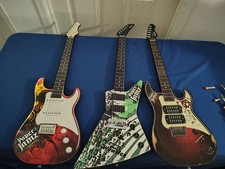 WowWee Paper Jamz Guitar Lot Of 3 Tested Powers on. Noisy Lot 1