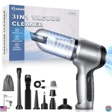 Portable Cordless Handheld Car Vacuum 15000PA High Power Type-C 3 in 1