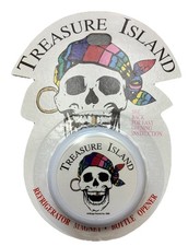 Vtg Treasure Island Las Vegas Refrigerator Magnet/Bottle Opener Casino 1997 NEW