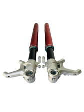 Fine Barra Di Scarico Moto Doppio Montaggio Coppia Estremit&agrave; Barra Rossa