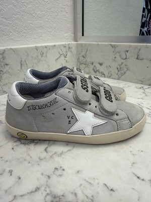 Golden Goose Kids Old School SSTAR GGDB Suede Sneakers Grey EU 28 US 11