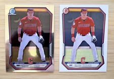 2026 Bowman Chrome TRAVIS BAZZANA Lot of 2 Refractor and Base#BCP-35 - Guardians