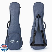 lotmusic Concert Ukulele Case Black Ukulele Padding Bag for 26 Inch Ukulele T...