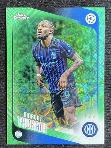 Marcus Thuram 2025-26 Topps Chrome UCC Hongbao Green Scope Base /9 #48