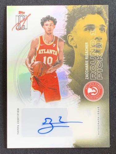 Zaccharie Risacher 2025-26 Topps Signature Class Veteran Class Chrome Auto -ce3