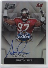 2022 Panini Spectra 2021 Super Bowl Signatures Prizm Simeon Rice Auto he0