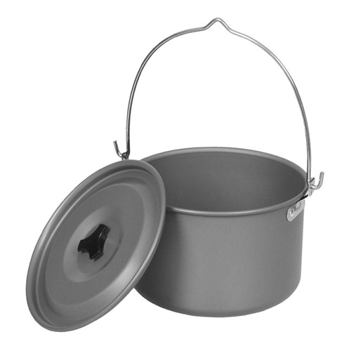 Open Fire Cooking Equipment Camping Cookware Pot Coffee Aluminum - Picture 3 of 12