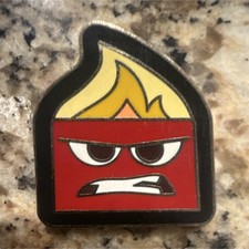 Disney Inside Out Anger Character Enamel Pin Single Disney Franchise Collectible