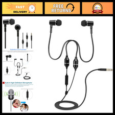 Stereo Music Headset Air Tube 3.5mm Anti-Radiation Earphones, Noise-Canceling In
