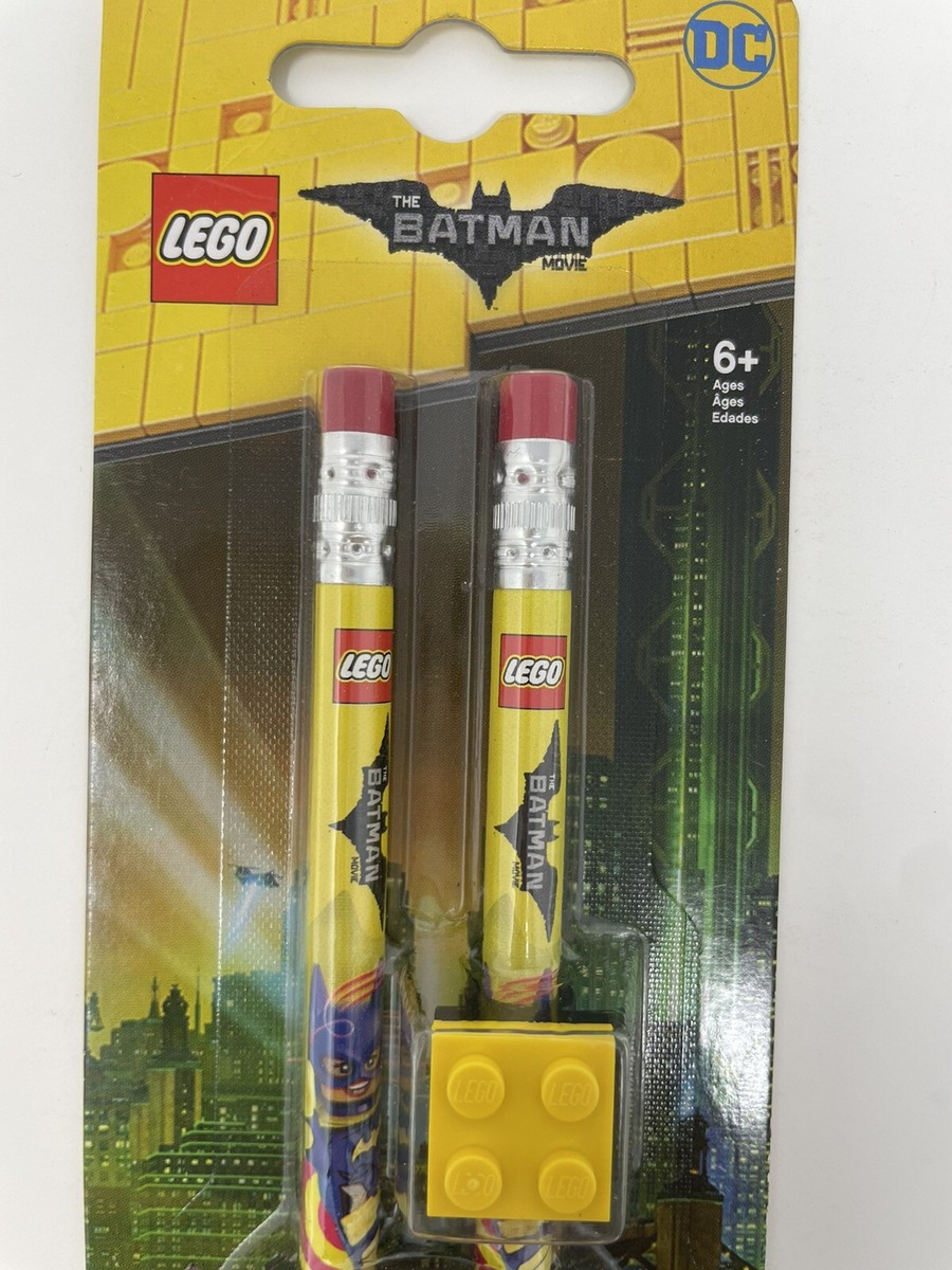 Lego The Batman Movie Erasers Pencils and Mini Journal Bundle