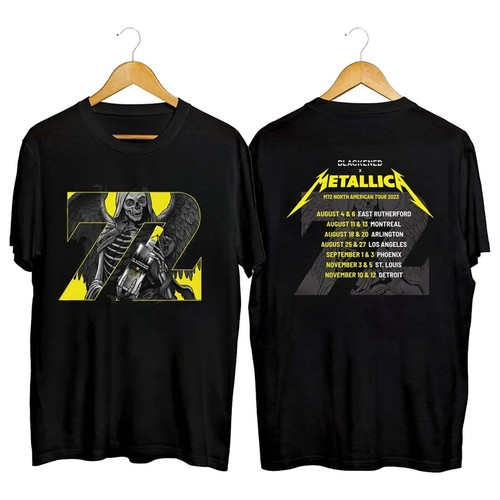 Metallica 72 Seasons 2023 2024 World Tour Metal Music Concert T-Shirt Gifts T530