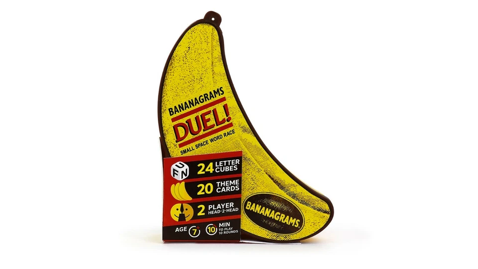 Bananagrams DUEL Cube Game Small Space Word Race Dice 2 Player Fast Educational - Image 4 of 4