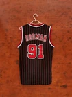 NBA CHICAGO BULLS 1990S BASKETBALL SHIRT ADIDAS ORIGINALS SIZE L #91 RODMAN