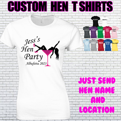 Junggesellinnenabschied Tops Damen Junggesellinnenabschied T-Shirts cool Braut Design Mädchen Reise personalisiert