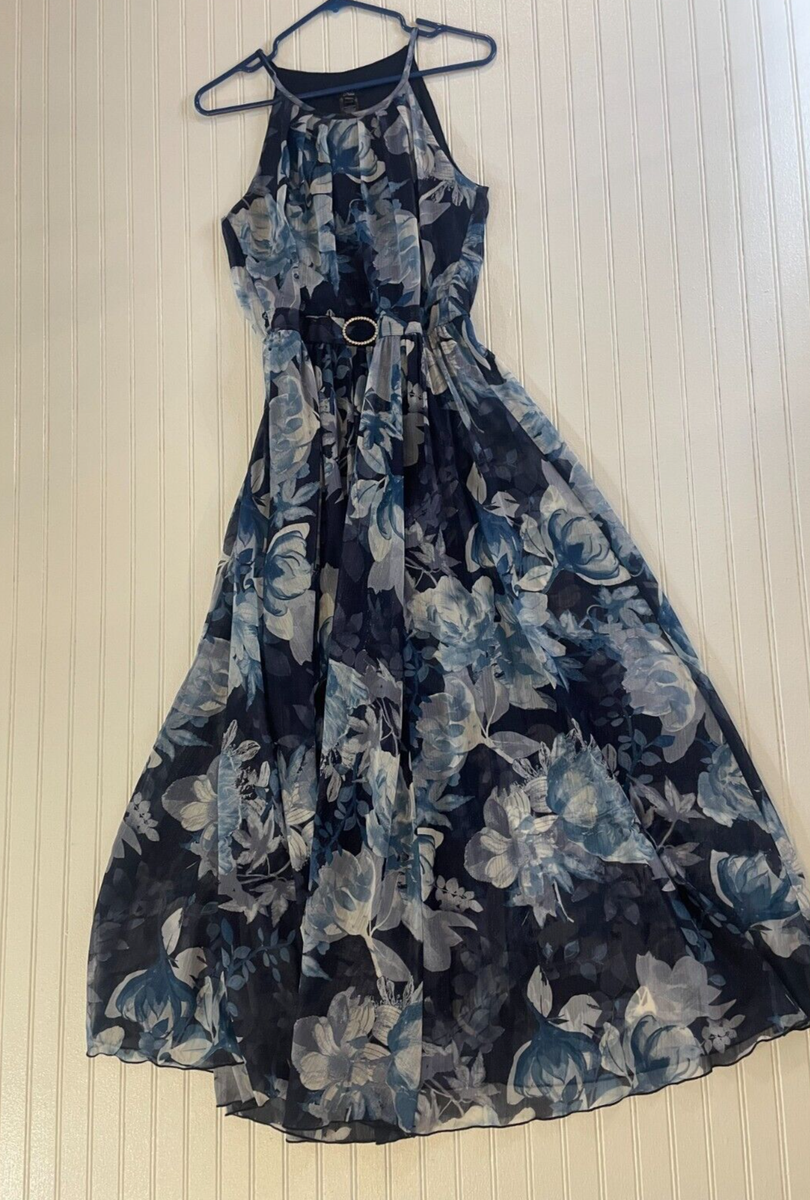 alexa b nites blue dress ALEXA B NITES WOMEN'S ROYAL BLUE DRESS, OFF SHOULDER LONG SIZE 4 NWT