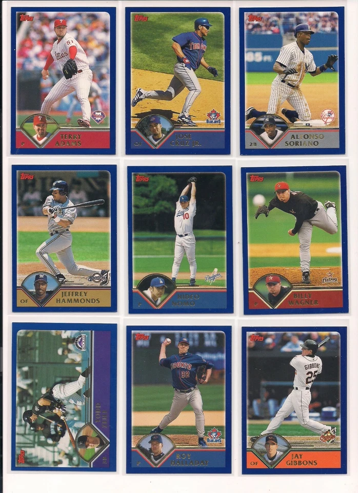 2003 Topps Baseball Trading Cards Series 1 / Choose From List #s 1 - 199 / mb47 - Image 4 of 4