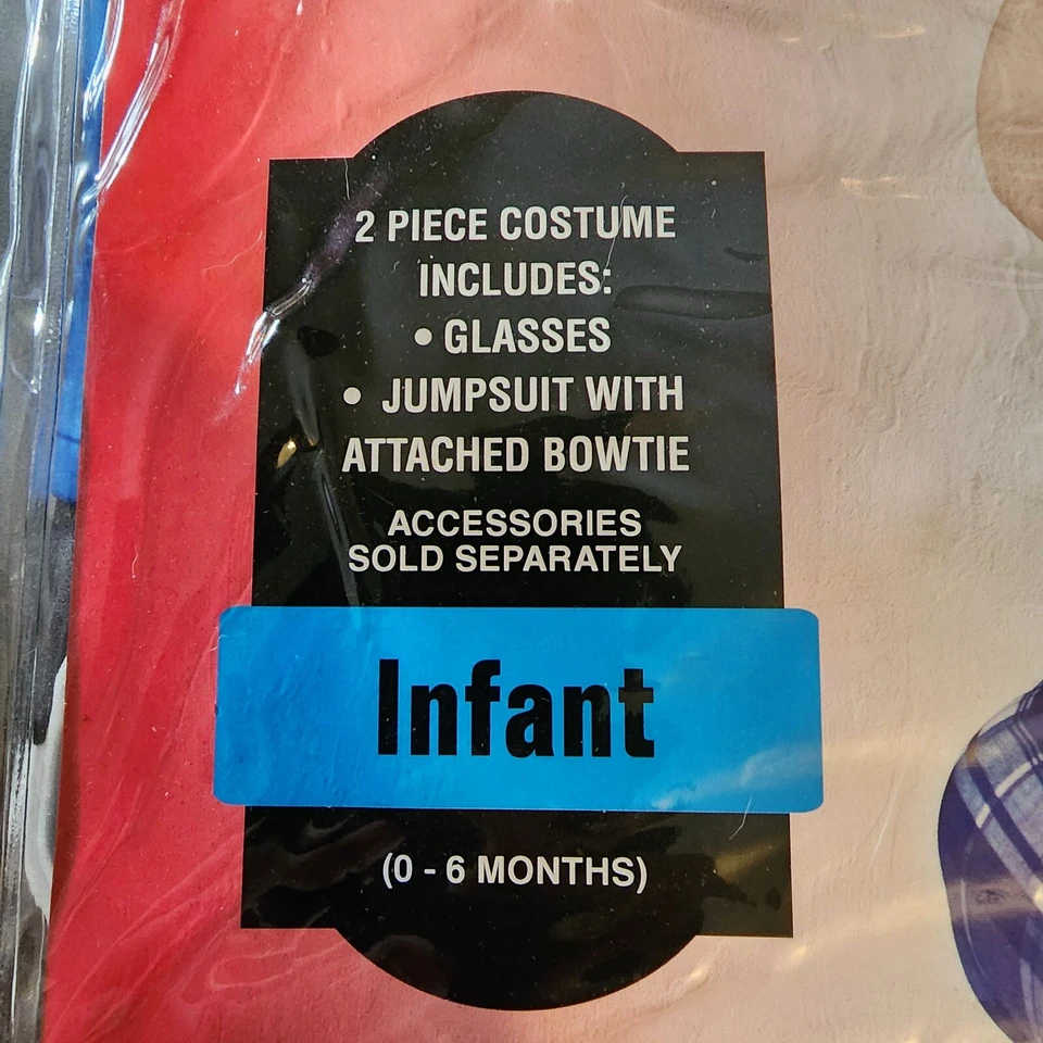 InCharacter Nursery Mini Nerd Halloween Costume Infant Baby Boys 0-6 Months NIB Foto 2 de 4