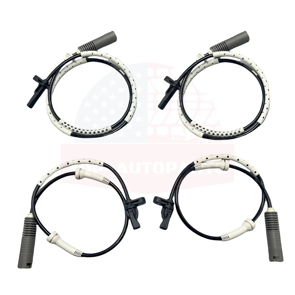 4PCS OEM ABS Speed Sensor Front & Rear L & R Fit 135i 328i 330i 335d 335i 335is - Image 2 of 4