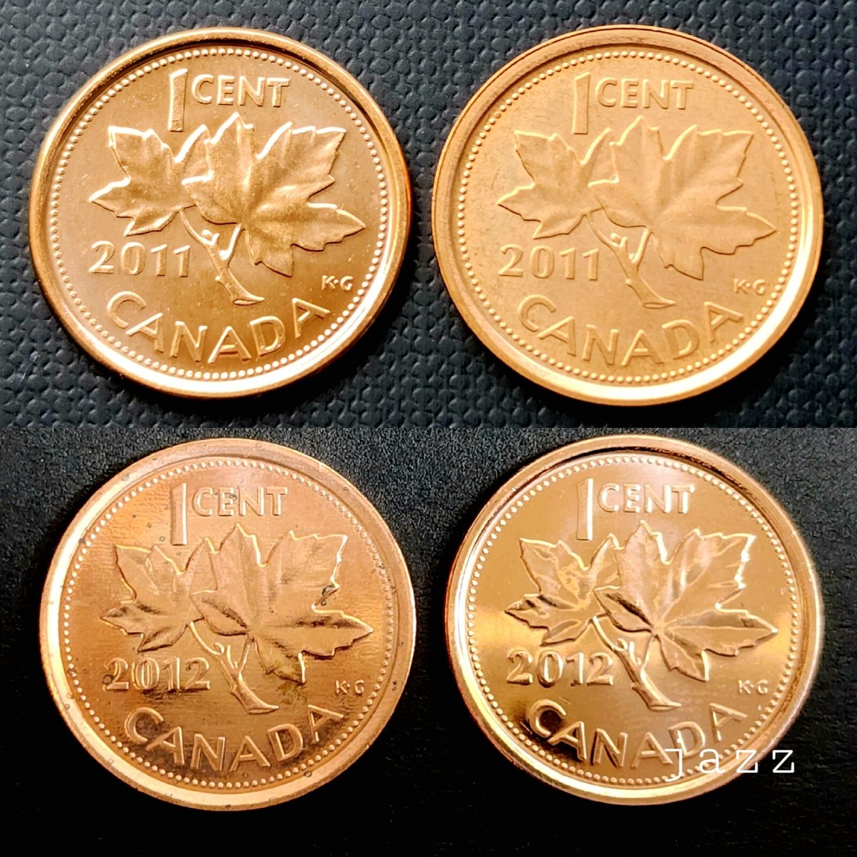 SET 2011 & 2012 Canada RCM Logo MAGNETIC & NON MAG. Penny 1c One Cent Coin  UNC | eBay