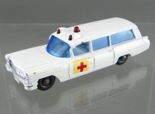 Vintage 1960s Matchbox No.54 Diecast 1/64 White S&S Cadillac Ambulance Wagon VGC