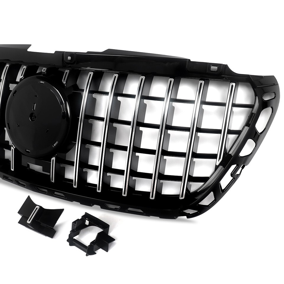 Kit 4 Cadres Chromés Pour Calandre Mercedes Sprinter W907 (2018+) - Acier Inoxydable Chromé, Adhésif 3M