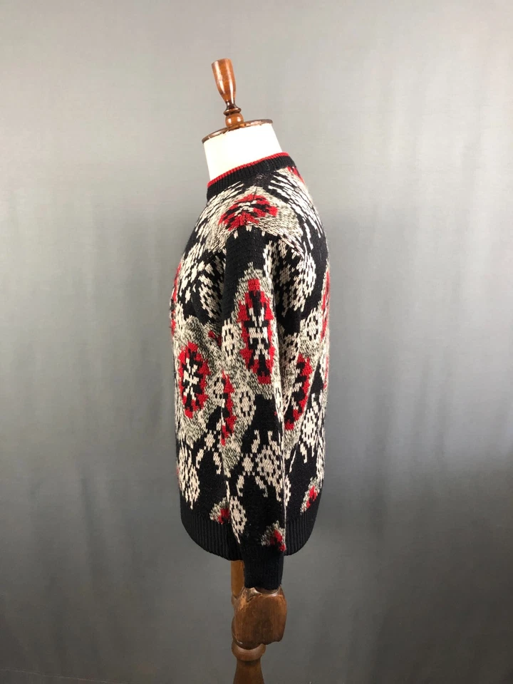 Suéter Emporio Armani Lana Multicolor Hombre Talla 46 Estampado Vintage Foto 2 de 4