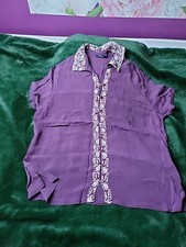 Dash   beautiful   Ladies  Purple Top / Blouse size 14   Vgc Condition Preowned 