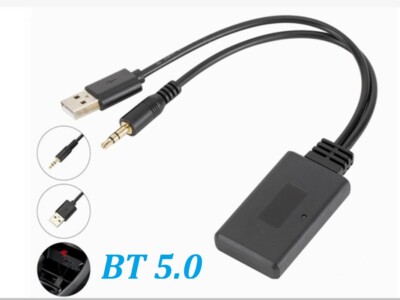 BT 5.0 Adapter 2-in-1 Transmitter Empfänger Musik TV PC Audio Sender 3.5mm KG