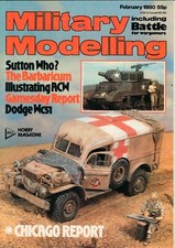 MILITARY MODELING - Czasopismo Angielskie figurki cynowe - February 1980 - H-7573