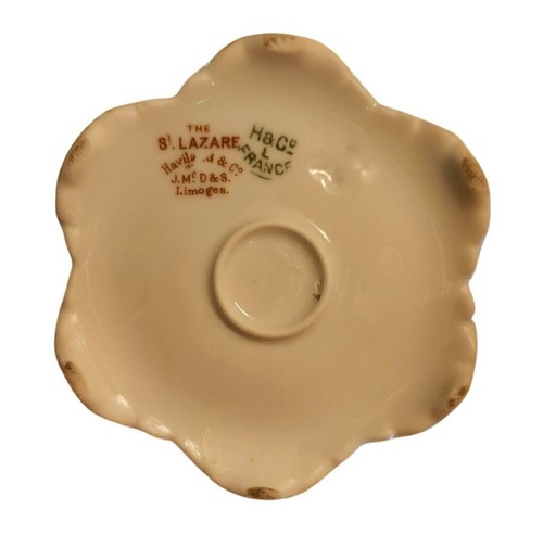 Brocca antica Limoges Haviland Ranson St Lazare 12 oz decorata all'interno e fuori - Foto 9 di 12