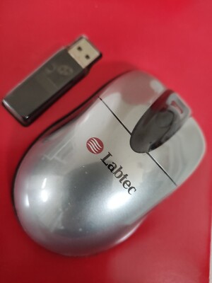 Labtec Mini kabellose optische Maus - grau & schwarz - neu - siehe Beschreibung 