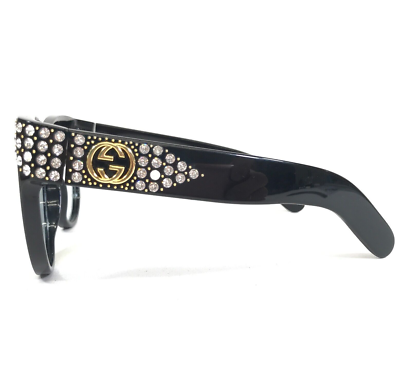 Gucci sunglasses GG0147s Black Gucci GG0147S 001 Black wth Swarovski Crystals Sunglasses  main image 2