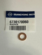 GENUINE SSANGYONG KGM INJECTOR SEAL COPPER WASHER OE PART NO : 6730170060