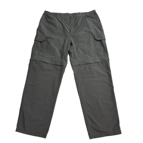 Columbia Pants Mens XL Crested Butte Convertible Ripstop Hiking Cargo Gray 40x32 - Picture 1 of 6