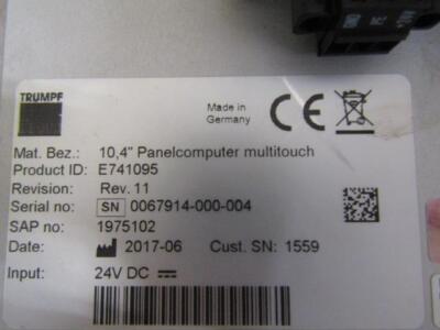 Trumpf E741095 Monitor Display Interface Panel Controller | eBay