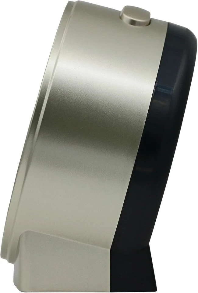 Sussex II Non Ticking Bedroom Alarm Clock, Gold - Image 2 of 4