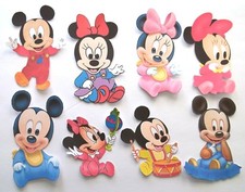 3D UPick New06 Baby Mickey Minnie Flowers Bears Rain Spy Scrapbook Embellishment
